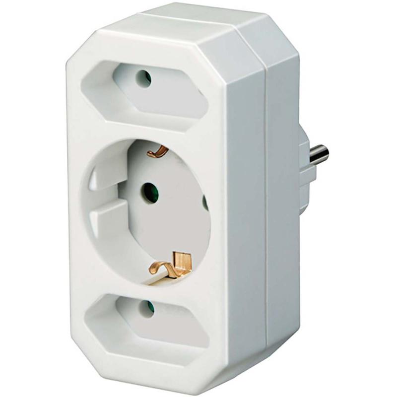 Brennenstuhl Multiple Power Strip Adapter 3-Fold w/ Increased Touch Security