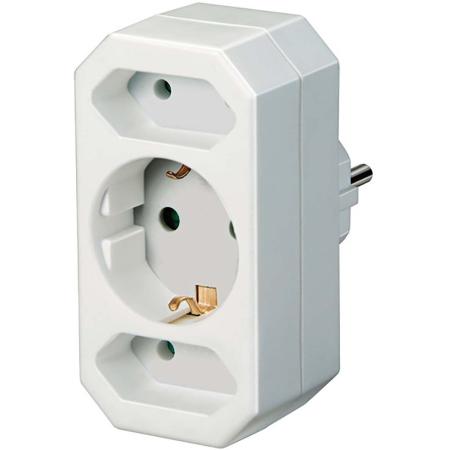 Brennenstuhl Multiple Power Strip Adapter 3-Fold w/ Increased Touch Security