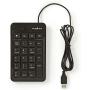 Nedis Bedraad Keyboard USB-A Kantoor Enkelhandig Nummeriek Numeriek Keyboard