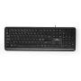 Nedis Bedraad Keyboard USB-A Multimedia QWERTY Scandinavisch Numeriek Keyboard