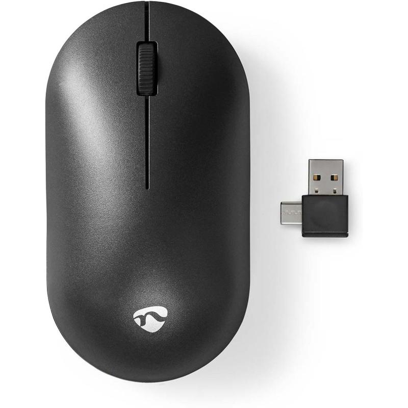 Nedis Mouse Wireless Stille Mouse 1200 DPI Aantal Knoppen: 3 Tweehandig