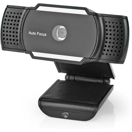 Nedis Webcam 2K@30FPS Automatische Scherpstelling Built-In Microphone Black