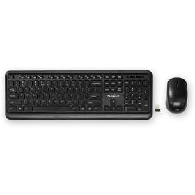 Nedis Wireless Mouse-/Keyboard Connection USB 800/1200/1600 QWERTY US Int
