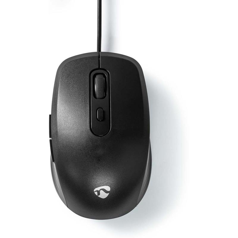 Nedis Mouse Wired 1200 / 1800 / 2400 / 3600 DPI Adjustable DPI 6 Buttons Right