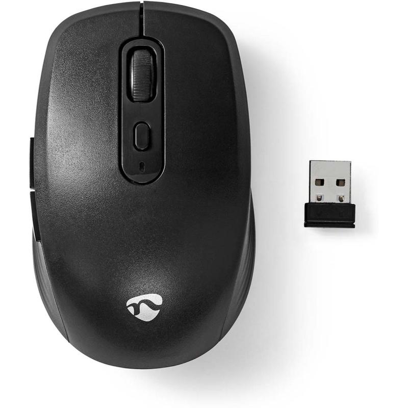 Nedis Mouse Wireless 800 / 1200 / 1600 DPI Adjustable DPI Amount Buttons 6