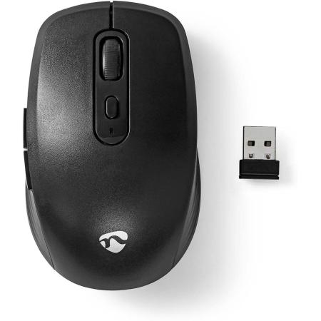 Nedis Mouse Wireless 800 / 1200 / 1600 DPI Adjustable DPI Amount Buttons 6