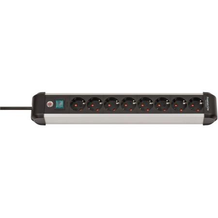 Brennenstuhl Alu-Line PDU 16A w/ 8X Type F Sockets w/ Switch