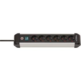Brennenstuhl Alu-Line PDU 16A w/ 6X Type F Sockets w/ Switch