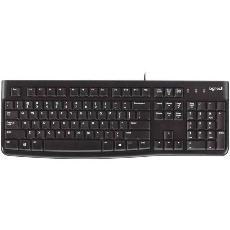 Logitech K120 Corded Keyboard HRV-SLV