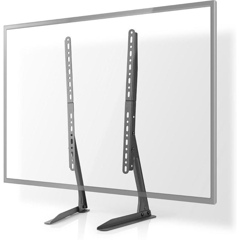 Nedis Fixed TV Desk Stand 13-70&amp;quot; Max Screen Weight: 50 KG Column Designn Steel