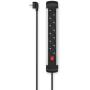 Hama Power Strip 6-FOLD Switch Wall Mounting 3 M Alu
