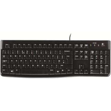Logitech K120 Corded Keyboard Black Oemesp