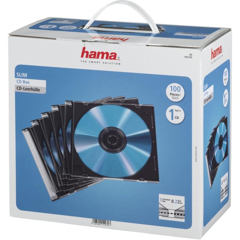 Hama CD Slim Box 100 PCs