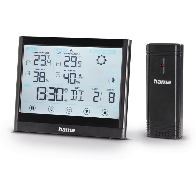Hama Weather Station Full Touch Black