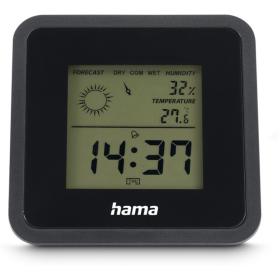 Hama Thermometer EN Hygrometer Borneo Digital For Inside Black