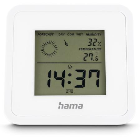 Hama Thermometer EN Hygrometer Borneo Digital For Inside White