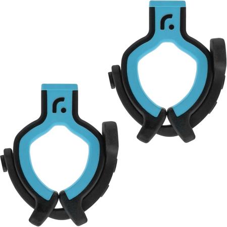 Radius Pair Of RAD Universal Mic Clips Light Blue Soft Grip Clips Only No Hoops