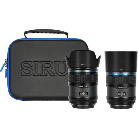 Sirui Sniper 16mm &amp;amp; 75mm f/1.2 Aps-C/S35 Auto-Focus Lens Kit E-Mount Black