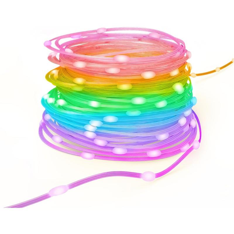 Hama Slimme LED-Lichtketting WiFi Kleurver. Dimmable Outside IP44 10m Bont
