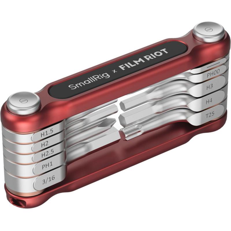 SmallRig X Film Riot 10 In 1 Detent Folding Multi Tool Kit (Red) 4813