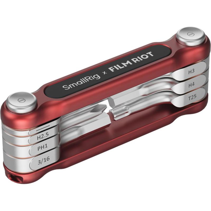 SmallRig X Film Riot 7 In 1 Detent Folding Multi Tool Kit (Red) 4811