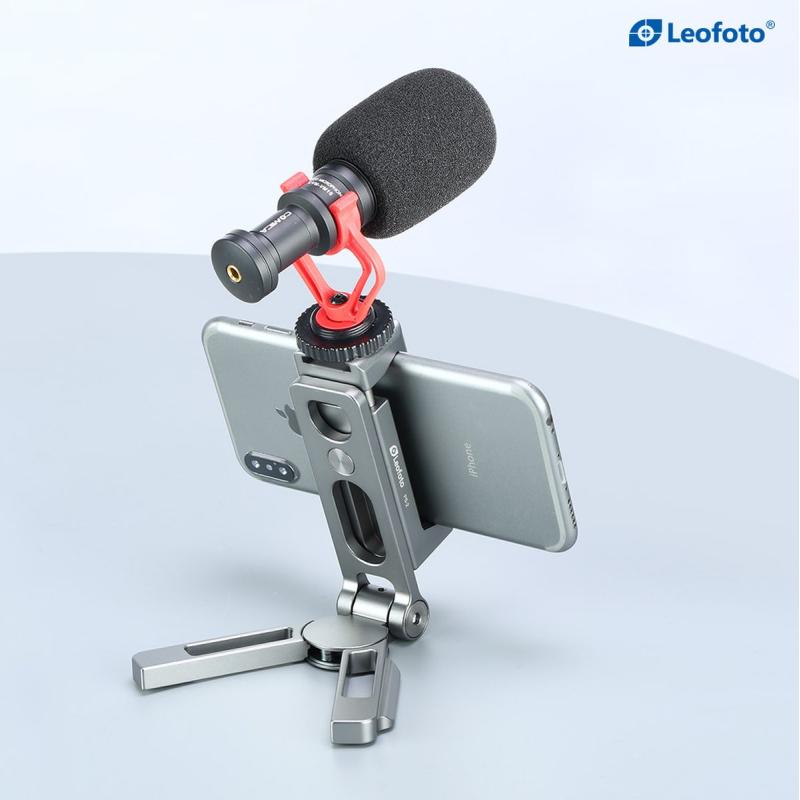 Leofoto PS-2 Silver Folded Phone Stand
