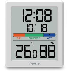 Hama Thermometer EN Hygrometer Paros Digital For Inside White