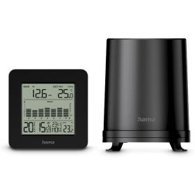 Hama Weather Station Mykonos w/ Regenmeter Buitensensor Wireless Wekker Black