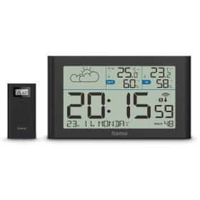 Hama Weather Station SYLT w/ Buitensensor Wireless Wekker Black