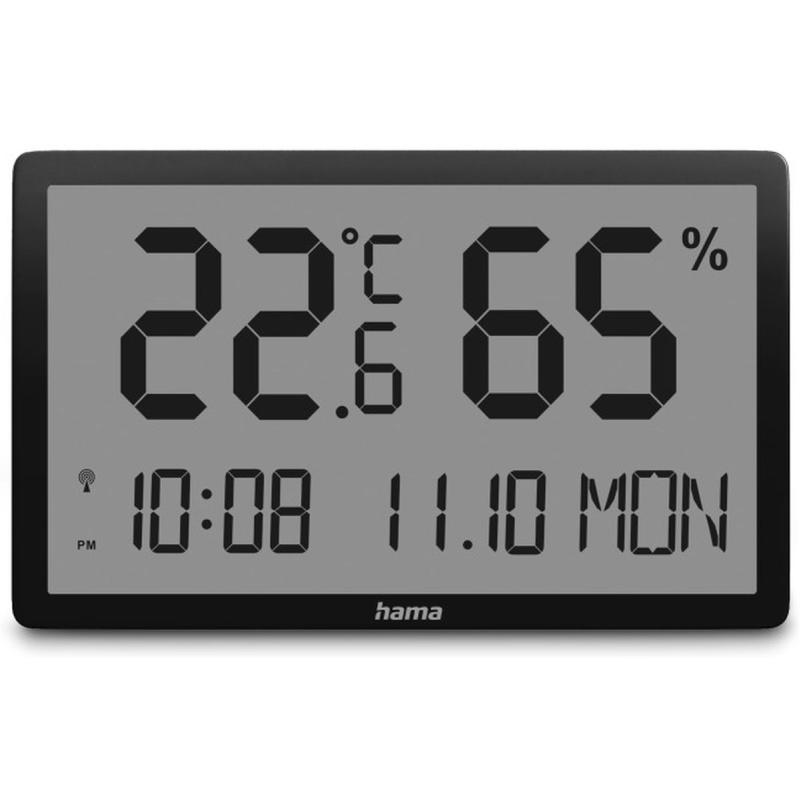 Hama Thermometer EN Hygrometer Lombok Digital For Inside Black