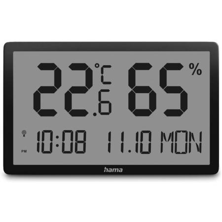 Hama Thermometer EN Hygrometer Lombok Digital For Inside Black