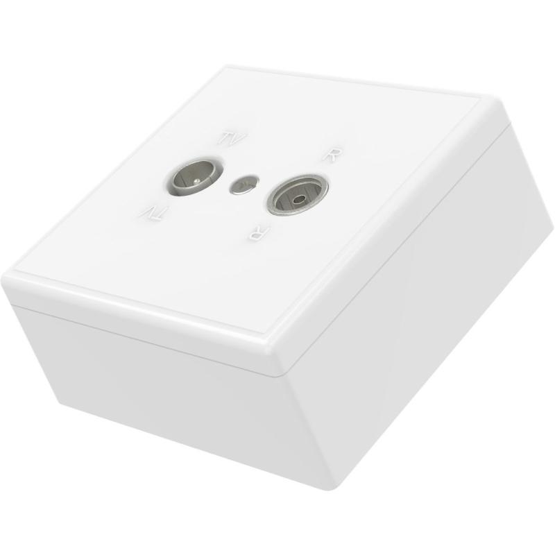 Hama Antenne-Eindcontactdoos 75 Ohm Opbouw
