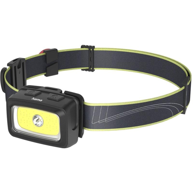 Hama LED-Hoofdlamp HL240 Batteries COB Hoofdlamp Waars.licht Flute 7 Modi