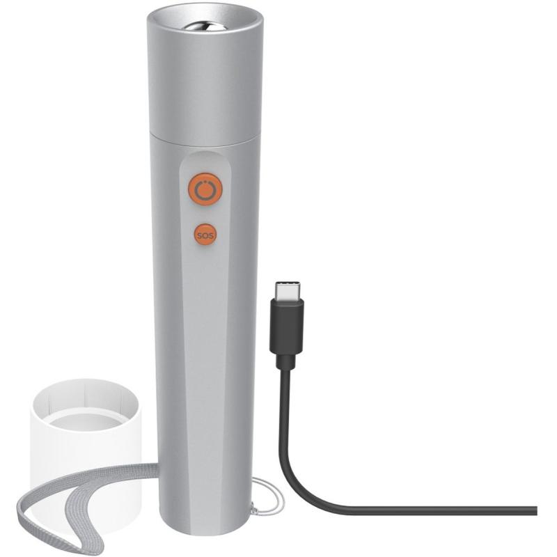 Hama LED-Flashlight FL250-C Rechargeable Aluminium 3 Standen + Sos