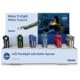 Hama LED-Flashlight FL4 w/ Batteries Karabijnhaak Bieropener 24 ST/DISP.