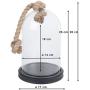 Clayre Eef Cloche 6GL3367 Black 17x28 cm