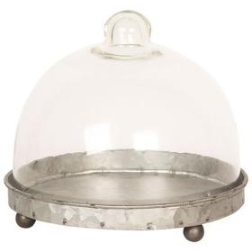 Clayre Eef Cloche 6GL2492 Grey Transparent 16x15 cm