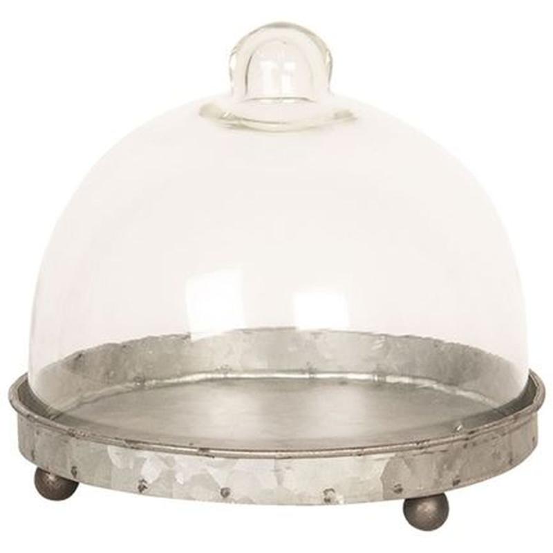 Clayre Eef Cloche 6GL2492 Grey Transparent 16x15 cm