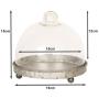 Clayre Eef Cloche 6GL2492 Grey Transparent 16x15 cm