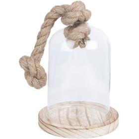 Clayre Eef 6GL2220 Glass Cloche Transparent 12x19 cm