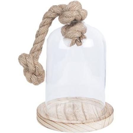 Clayre Eef 6GL2220 Glass Cloche Transparent 12x19 cm