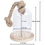 Clayre Eef 6GL2220 Glass Cloche Transparent 12x19 cm