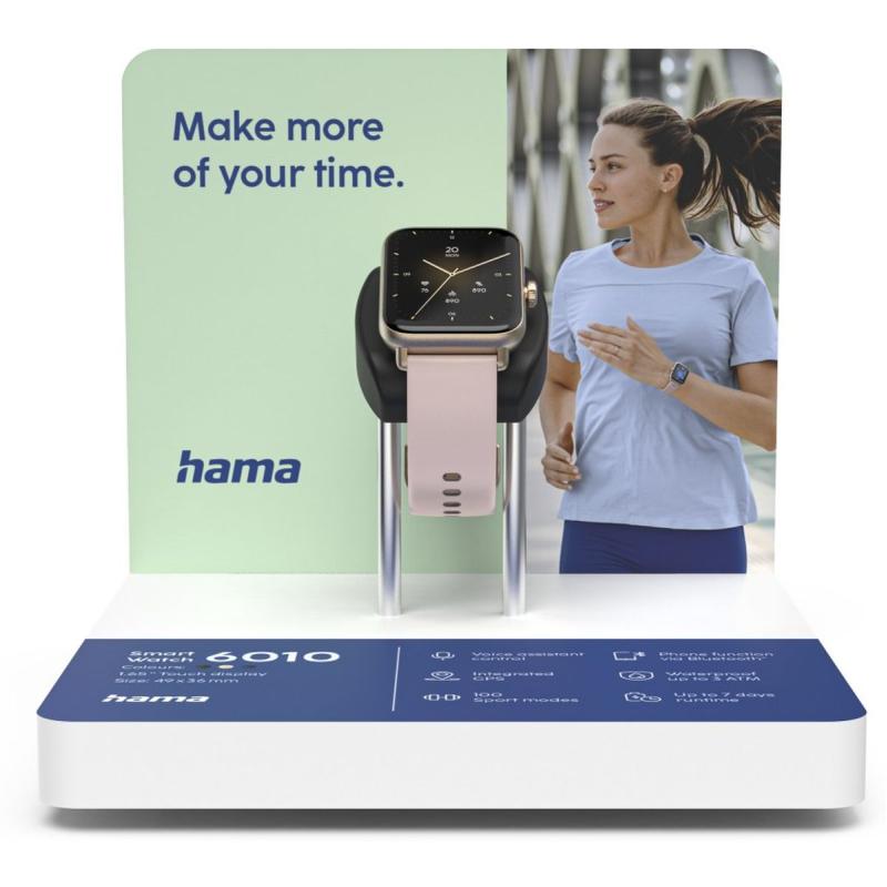 Hama Smart Watch 6010 Test Module Pink Gold 18x18x16cm