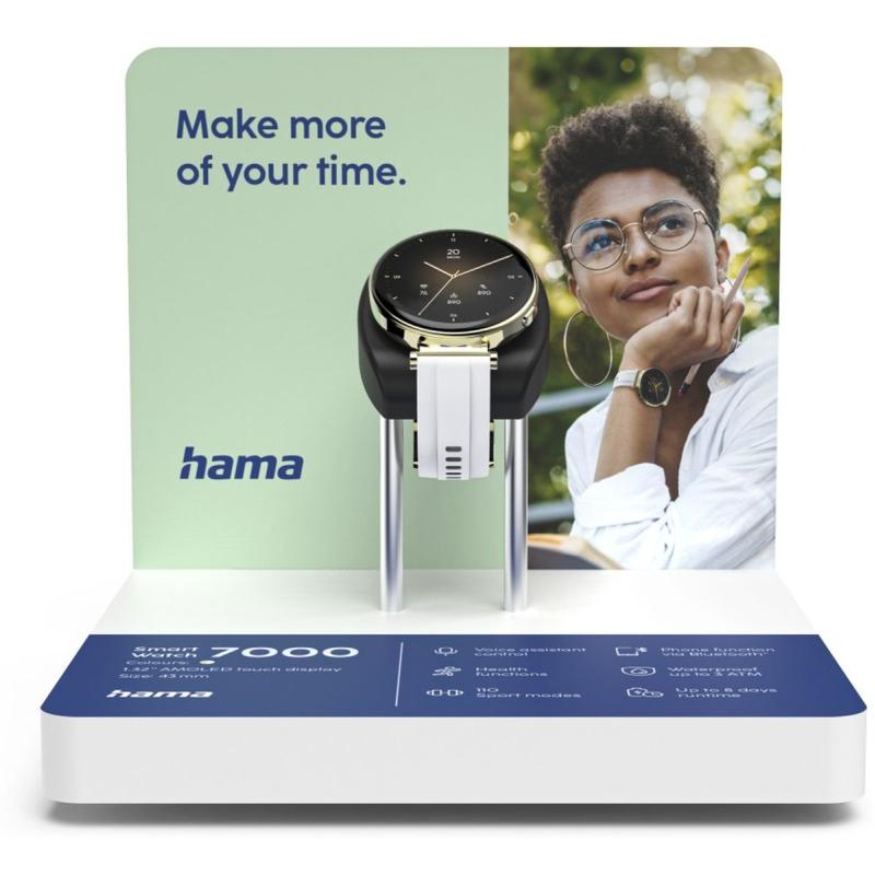 Hama Smart Watch 7000 Test Module Gold/White 18x18x16cm