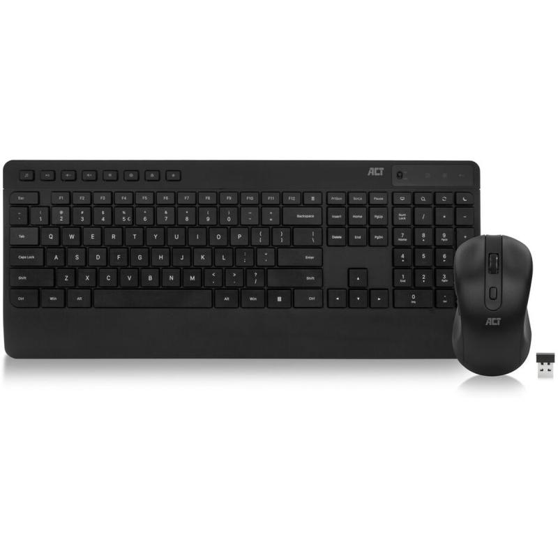 ACT Wireless Keyboard And Mouse Bundle (QWERTY) Silent Click