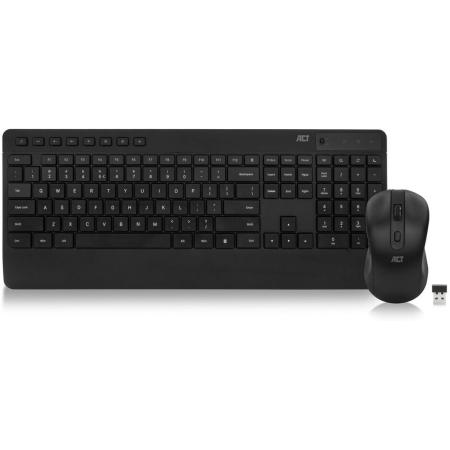 ACT Wireless Keyboard And Mouse Bundle (QWERTY) Silent Click