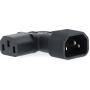 Nedis Extension Plug | IEC-320-C13/14 | Vernikkeld | PVC | Black | 1 PCs