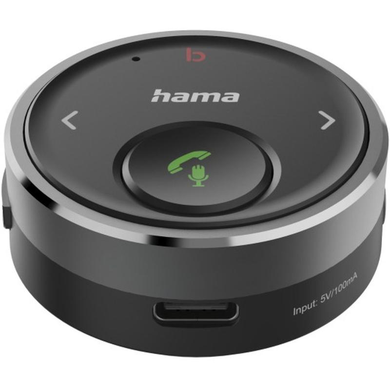 Hama Bluetooth-Receiver For Auto 3.5-mm-Plug Spraakbesturing Handsfree