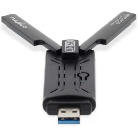 Nedis Network Dongle|2.4/5/6 GHz | USB3.0 | WiFi-Speed 5400 Mbps | Windows 10/11