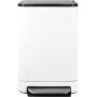 Desq Prullenbak 40L RVS Binnenemmer Geurfilter Softclose 40 X 27 X 64 cm White
